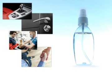 Бутылка с АТОМАЙЗЕРОМ 50 мл РАСПЫЛИТЕЛЬНАЯ НАСАДКА 20 шт.