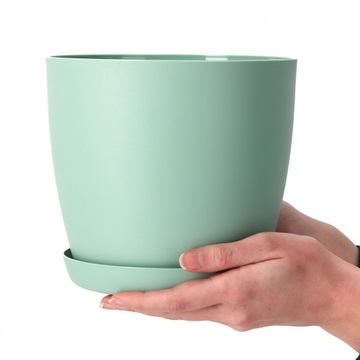 КРЫШКА НА ЦВЕТОЧНЫЙ ВАЗ, ЦВЕТОЧНЫЙ ВАЗ 12см, С ПОДСТАВКОЙ, ЗЕЛЕНЫЙ, ДЛЯ ГОСТИНОЙ