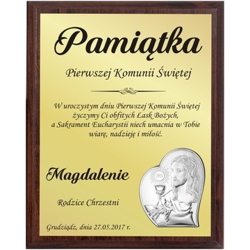 PAMIĄTKA I PIERWSZEJ KOMUNII ŚWIĘTEJ NA PREZENT