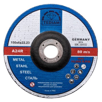TARCZA DO SZLIFOWANIA METALU 150 x 6 TEDIAM METAL