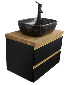 ZESTAW POD UMYWALKĘ 70 CM | BLAT LITY DĄB | LAKIER