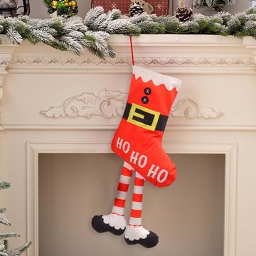 Pończochy świąteczne Zaopatrzenie Dekoracja świąteczna Nowy Rok Xmas Nowość HO