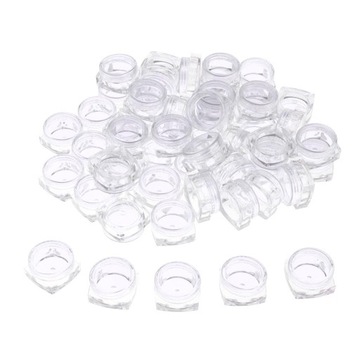 Пустые косметические баночки, баночки для пудры, баночки с прозрачными