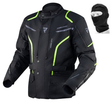 KURTKA TEKSTYLNA REBELHORN HIKER III BLACK/FLO YELLOW XXL