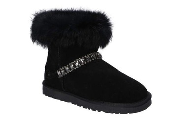 P052 ŚNIEGOWCE EMU BUTY ZIMOWE SKÓRZANE FUTRO B 37