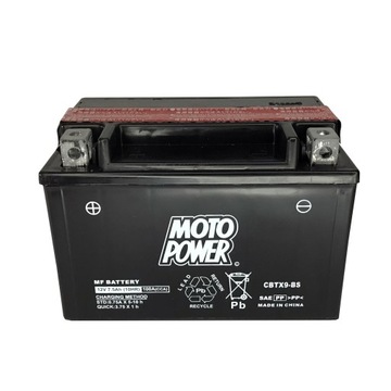Akumulator motocyklowy 12V 8Ah CBTX9-BS MOTOPOWER