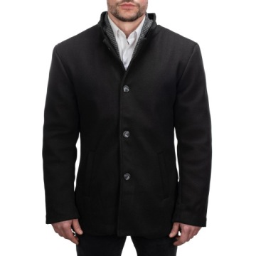 TM2402 r. XL ELEGANCKI JEDNORZĘDOWY MĘSKI PŁASZCZ OCIEPLANY