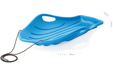 Большая горка с веревкой для детей по снегу, красная PROSPERPLAST ISDS-1788C