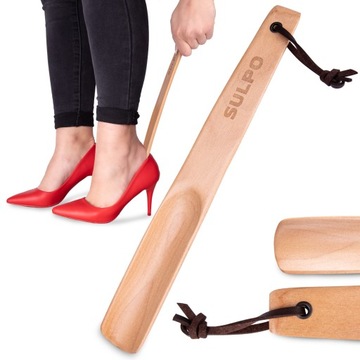 Drewniana łyżka do butów obuwia długa 26 cm