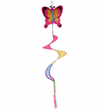 Kolorowy spiralny wiatrak Windsock Camping