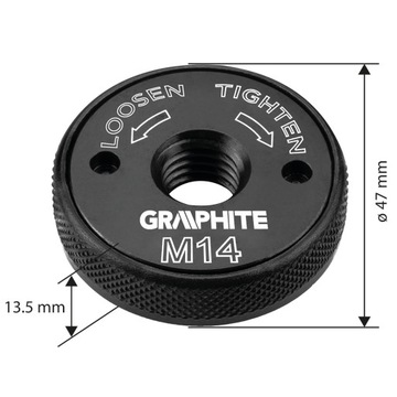 Гайка быстросъемная для УШМ, самоконтрящаяся, резьба М 14