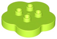 LEGO DUPLO 15515 KLOCEK 4X4 limonka (10g) NOWE