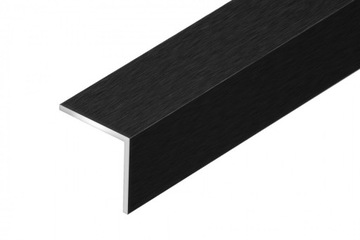 KĄTOWNIK ALUMINIOWY 20x20 CZARNY szczotka dł 250cm