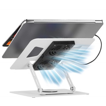 СКЛАДНАЯ ОХЛАЖДАЮЩАЯ ПОДСТАВКА ДЛЯ НОУТБУКА МЕТАЛЛИЧЕСКАЯ ПОДСТАВКА, РЕГУЛИРУЕМАЯ USB