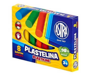 Plastelina ASTRA 8 kolorów