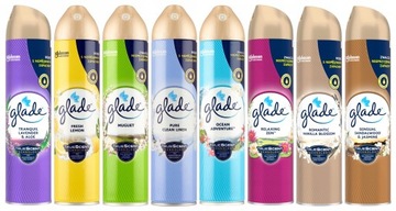 GLADE Odświeżacze MIX Lawenda Ocean Zen 300ml x 8