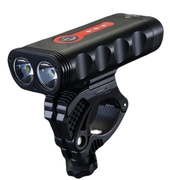 СВЕТОДИОДНАЯ ВЕЛОСИПЕДНАЯ ФАРА ПЕРЕДНЯЯ 1800LM МОЩНАЯ + ЗАДНЯЯ