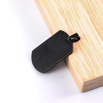 5pcs Hip Hop Military Style 23x40mm Stainless Steel Dog Tag Blanks