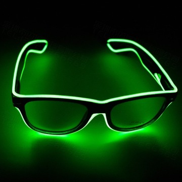 СВЕТОДИОДНЫЕ ОЧКИ светящиеся неоновые всезнайки карнавальные 3 цвета