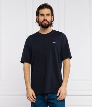 HUGO t-shirt Dero | Regular Fit granatowy