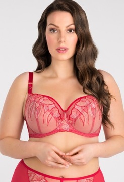 Biustonosz soft Gorsenia K 828 Crazy Heart czerwony 70G