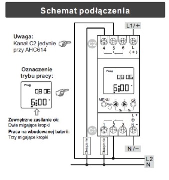 ДВУХКАНАЛЬНЫЕ АСТРОНОМИЧЕСКИЕ ЧАСЫ С ЖК-дисплеем