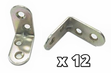 12x Kątownik stalowy 30x30x16 Wspornik Łącznik