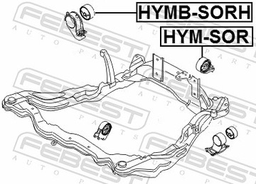 FEBEST HYMB-SORH LOŽISKO MOTORU