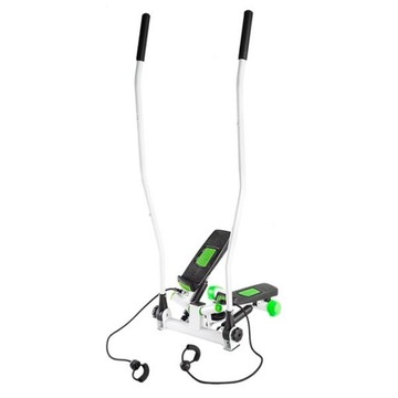 НАКЛОННЫЙ СТЕППЕР С ВЕРЕВКАМИ И РУЧКАМИ HMS S3085 ЗЕЛЕНЫЙ И БЕЛЫЙ