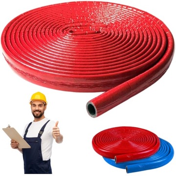 Otulina w zwoju izolacyjna PE COLOR K-flex czerwona 6x15 / 10 mb