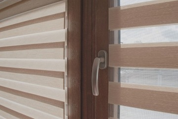 Gotowe mini rolety Dzień Noc z prowadnicami rolety wewnętrzne 43x150