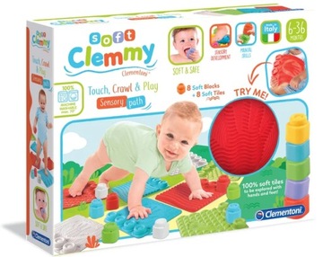 CLEMMY SENSORY TRACK + ЦВЕТНЫЕ МЯГКИЕ БЛОКИ ПОДАРОК ​​ДЛЯ РЕБЕНКА