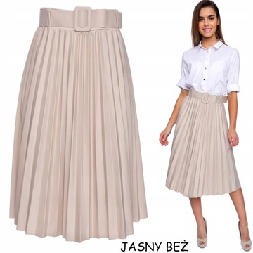 802__roz.S_SPÓDNICA PLISOWANA PASEK GUMKA