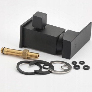 Смеситель для ванны, стоячий смеситель для душа, водопад, черный