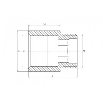 Латунный удлинитель 1/2