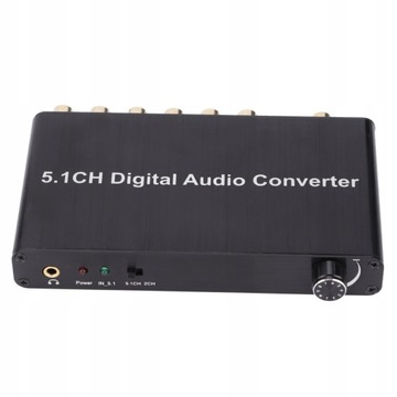 AY77 5.1CH konwerter DAC dekoder dźwięku cyfrowy
