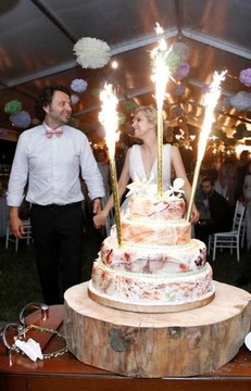 Fontanna tortowa raca race na tort ślub komunia urodziny 120sekund 26cm