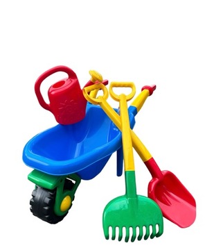 ZESTAW TACZKA 70 cm Z ŁOPATĄ I GRABIAMI HEMAR