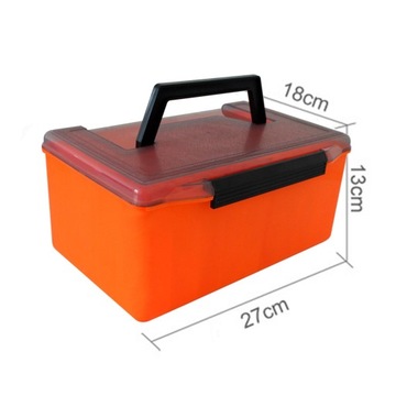 Коробка для приманок Защитные контейнеры для снаряжения Переносной регулируемый кейс оранжевого цвета