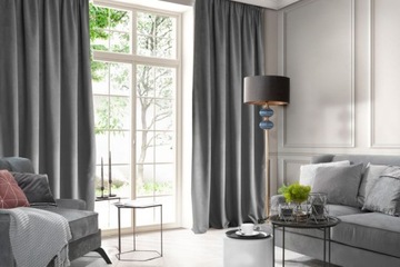 Готовая велюровая штора 140х250 бархатные еврошторы Люверсы Кольца