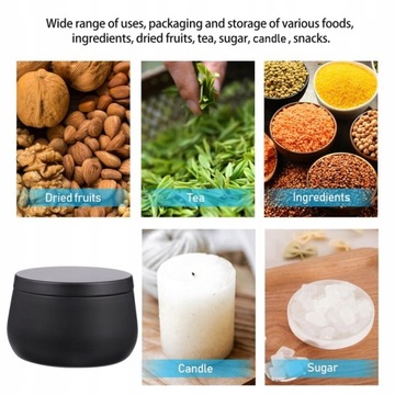 Металлические банки для свечей Mini Foods Belly