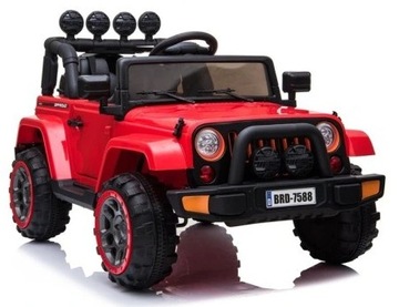 Autko na akumulator Jeep 4x4 samochód PILOT SKÓRA 12V 10ah