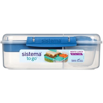 SISTEMA LUNCHBOX BENTO BOX КОНТЕЙНЕР ДЛЯ СОУСА 1650 МЛ С ОТДЕЛЕНИЯМИ
