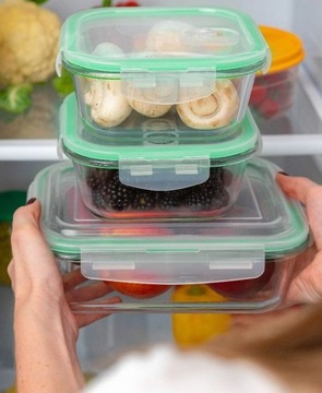 НАБОР СТЕКЛЯННЫХ ПИЩЕВЫХ КОНТЕЙНЕРОВ 7X CLASSBACH C