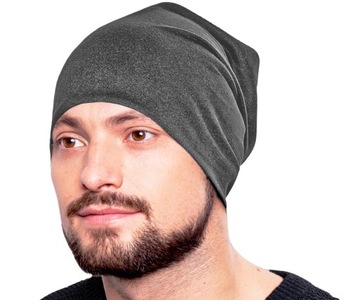 МУЖСКАЯ универсальная однослойная шапка-бини