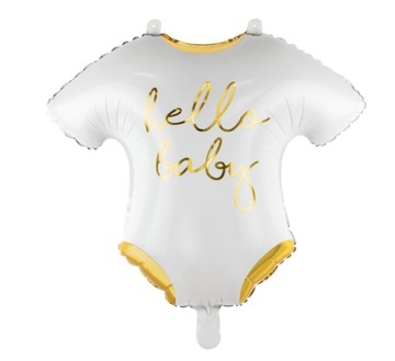 Balon foliowy Śpioszki - Hello Baby 51x45cm, biały