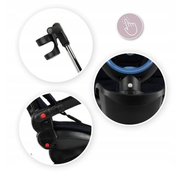 Трехколесный велосипед 5-в-1 MoMi INVIDIA ПОВОРОТНАЯ НА 360° СУМКА-КОРЗИНА АКСЕССУАРОВ