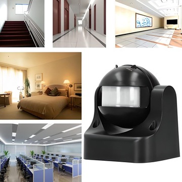 НАСТЕННЫЙ ДАТЧИК ДВИЖЕНИЯ СУМЕРКИ PIR НАРУЖНЫЙ СВЕТОДИОД