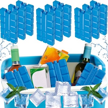 WKŁADY CHŁODZĄCE MROŻĄCE do LODÓWEK Toreb TURYSTYCZNYCH Zestaw 12x200ml