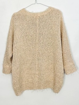 Sweter włochaty połyskujący S 36 New Look